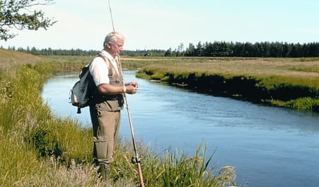 Angeln in Lerkenfeld Fluss