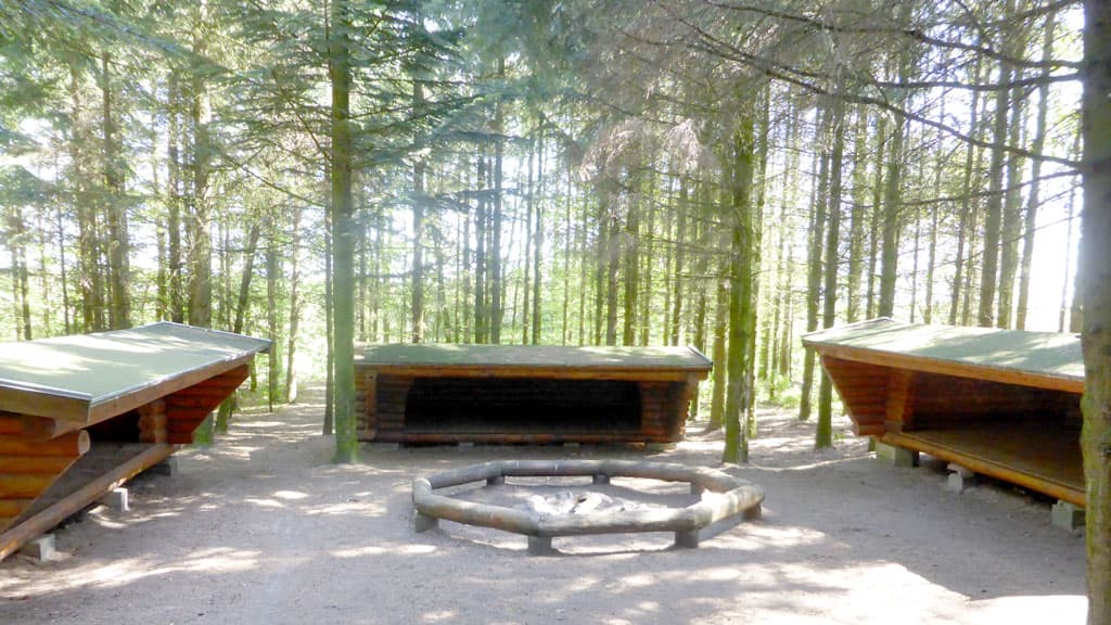 Shelters auf dem Katbakken in Øster Hornum 