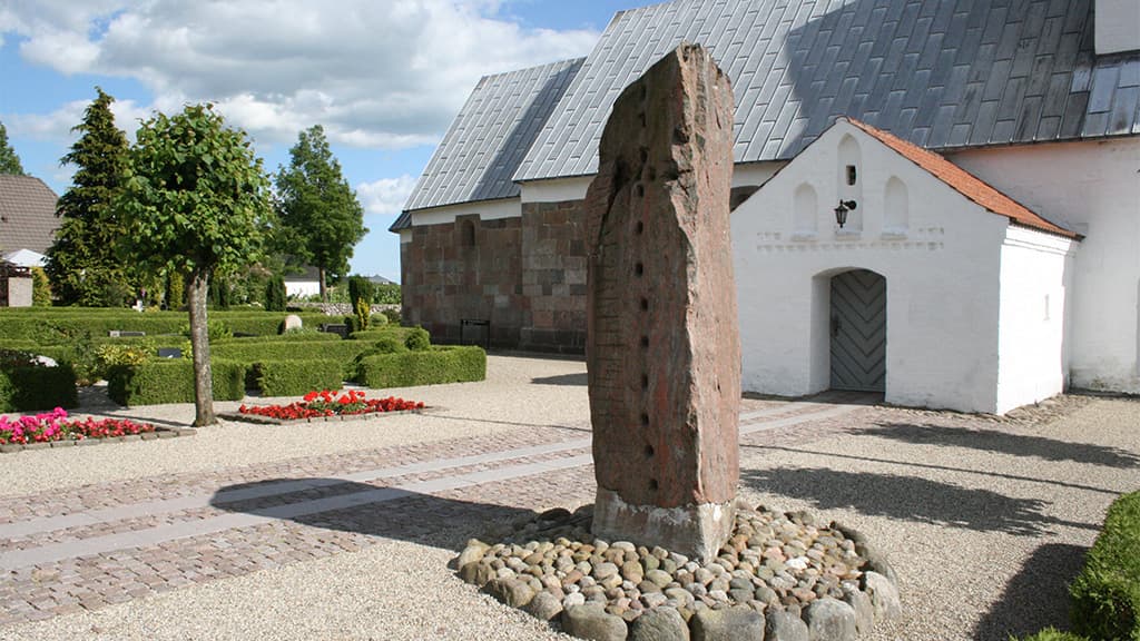 The Rune Stone by Læborg Church
